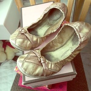 Gold ballet flat